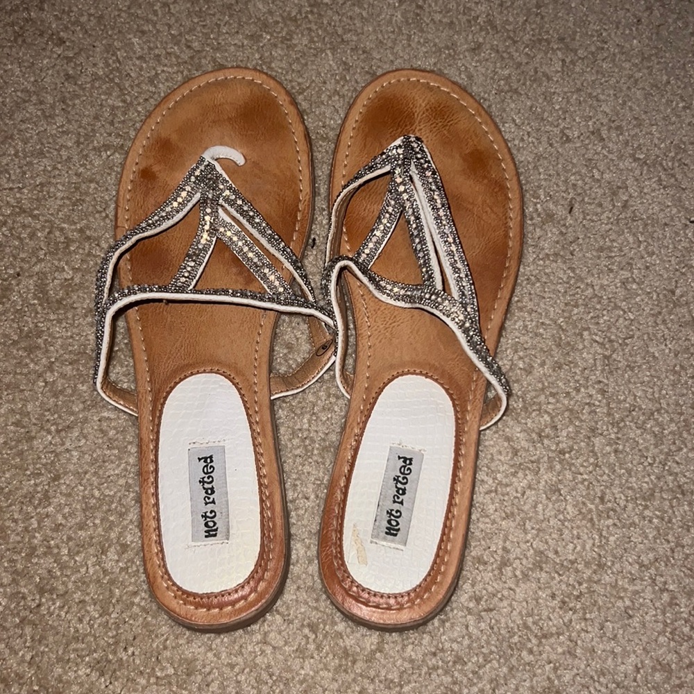 not rated sparkle sandals